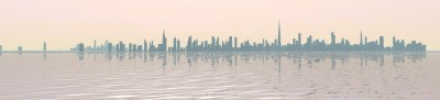 Dubai - Burj Dubai - Skyline Render