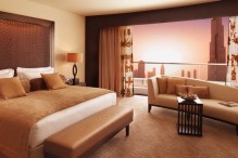 The Address Hotel room with Burj Dubai view
