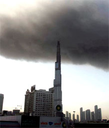 Burj Dubai and the smoke