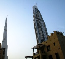 Address Hotel and Burj Dubai tower