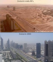 Dubai in the eighties and Dubai in 2005