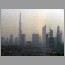 Dubai skyline with Burj Dubai and Emirates Towers