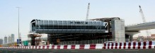 Dubai Metro under construction