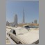 Burj Dubai and a car wreck