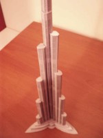 Burj paper model 2